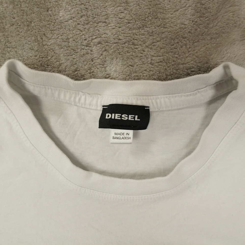 Diesel‎ Only the Brave T Shirt Men's Large White Short Sleeve Streetwear City - Picture 2 of 9
